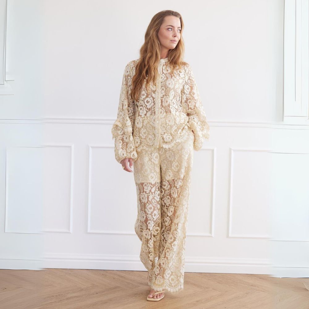 Alaia lace pants