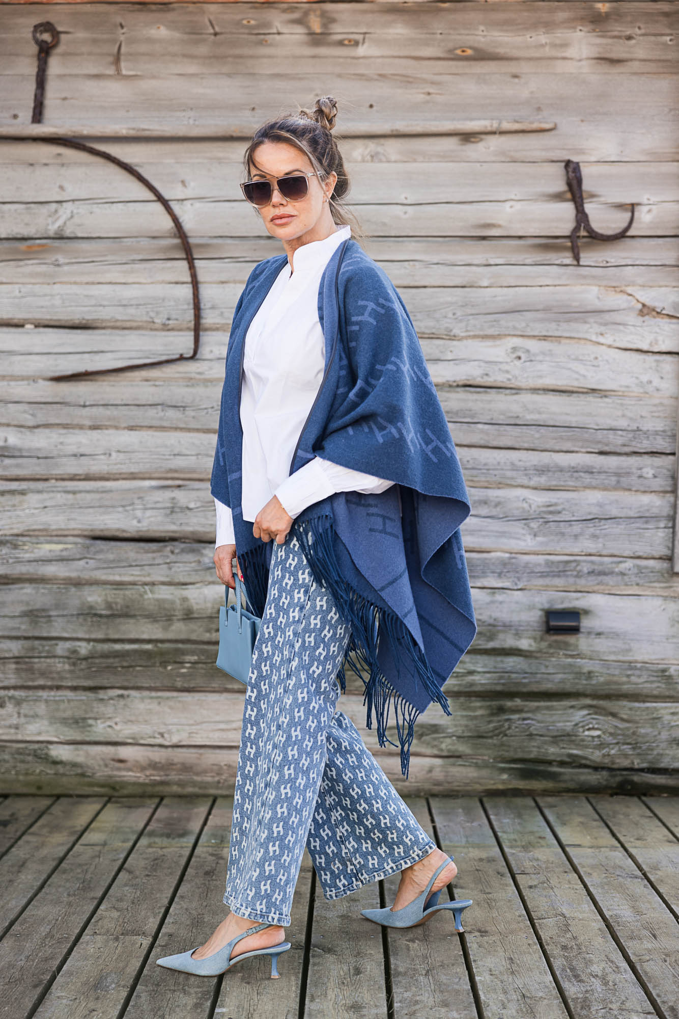 MEGAN WIDE LEG PRINTED JEANS
