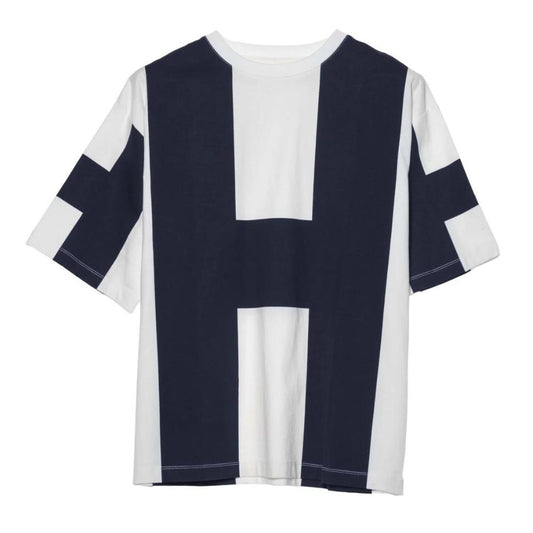 Billy T-shirt - White with Navy