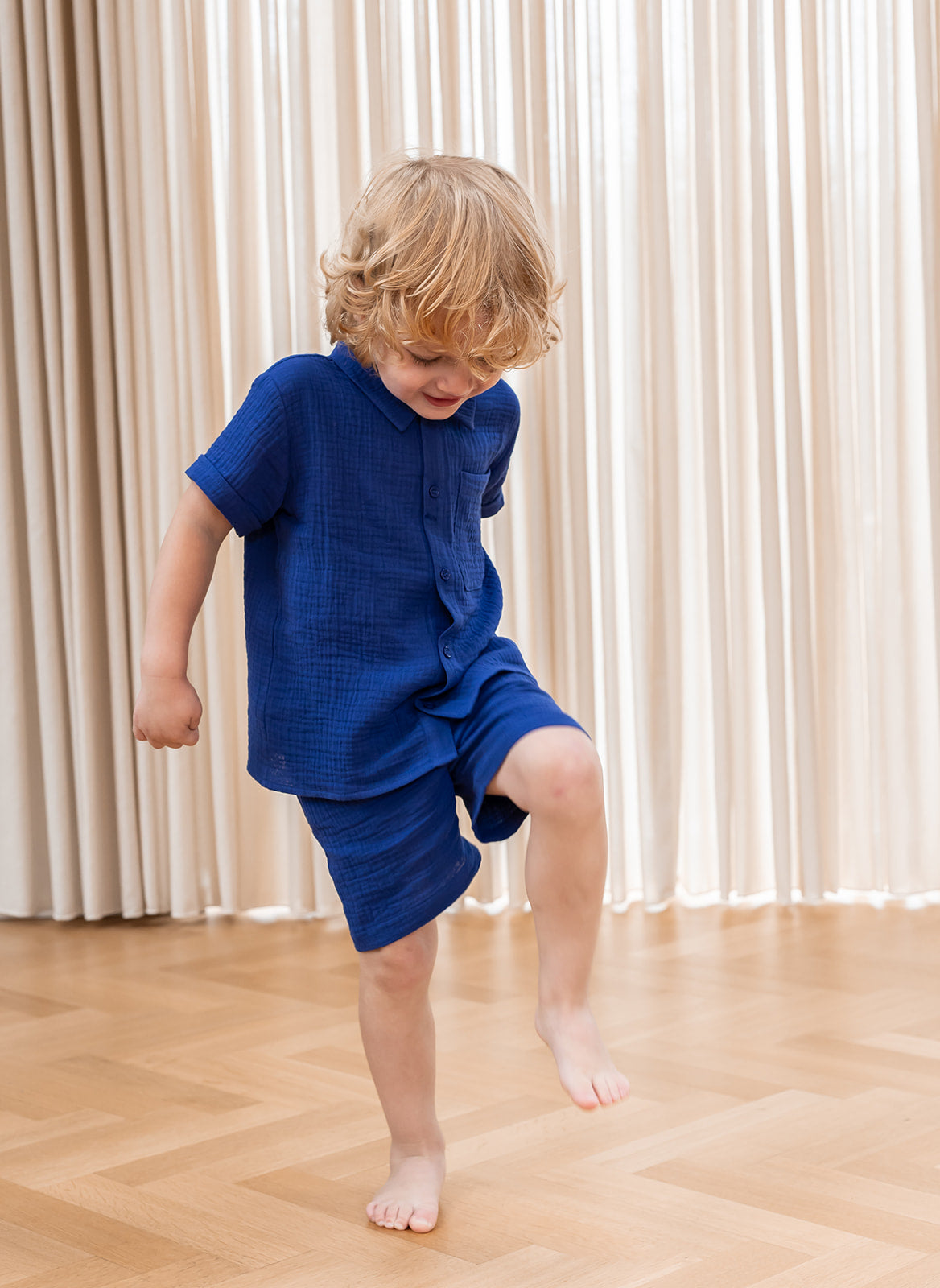 HELLO SHORTS- MAZERINE BLUE