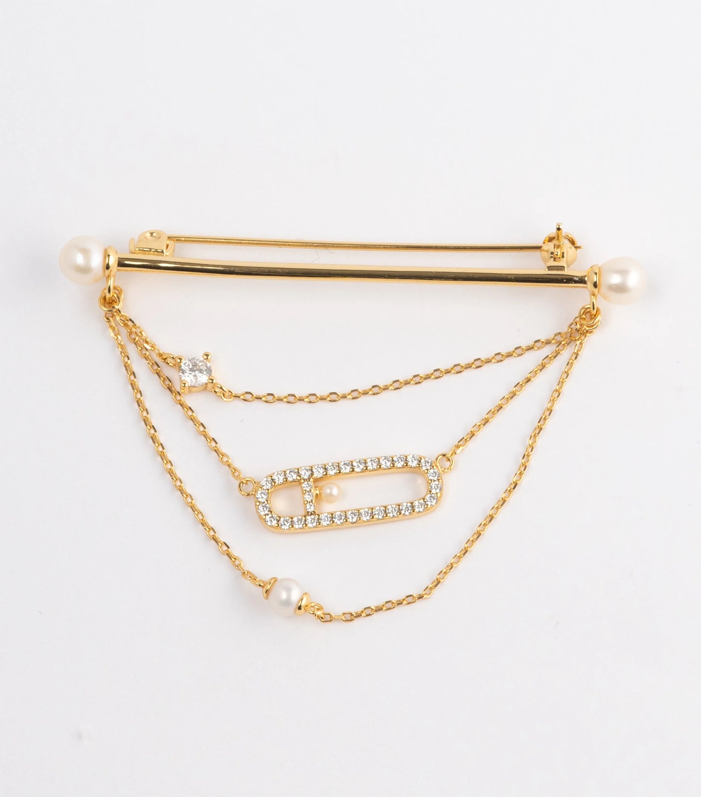 Symphony chain brooch