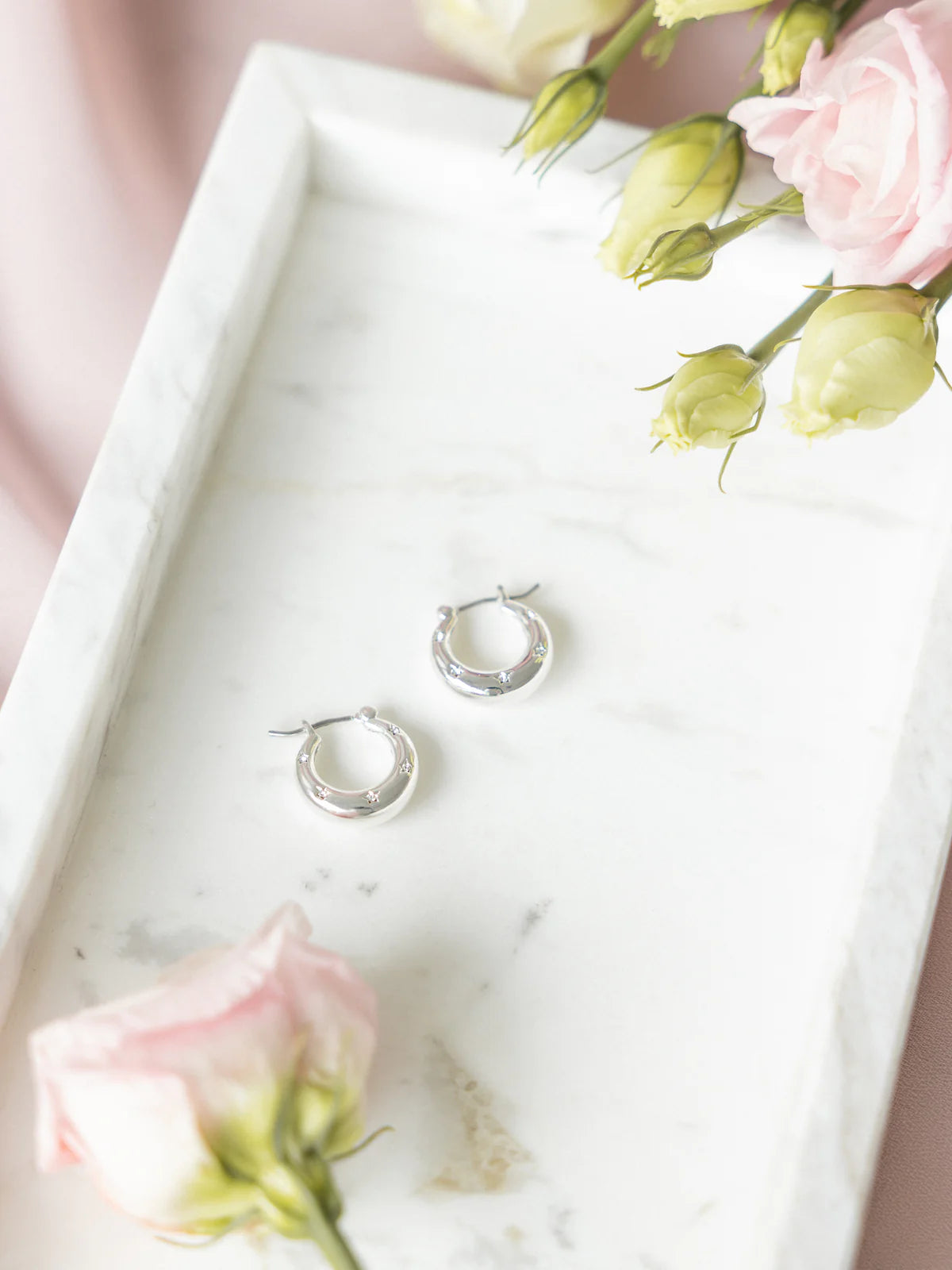 Aya earrings petite silver - Secrets by B