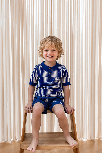 ANCHOR STRIPE SS POLO