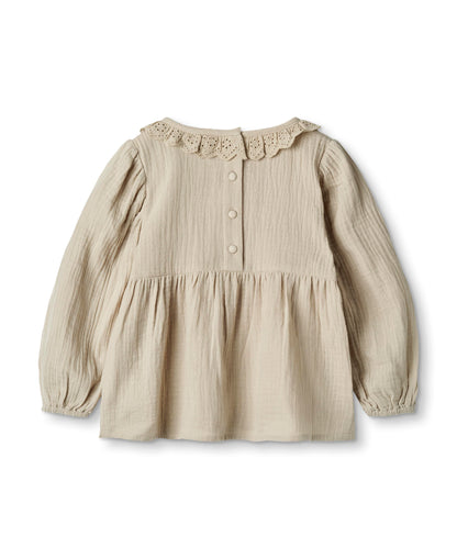 CIAO LS BLOUSE- HUMUS