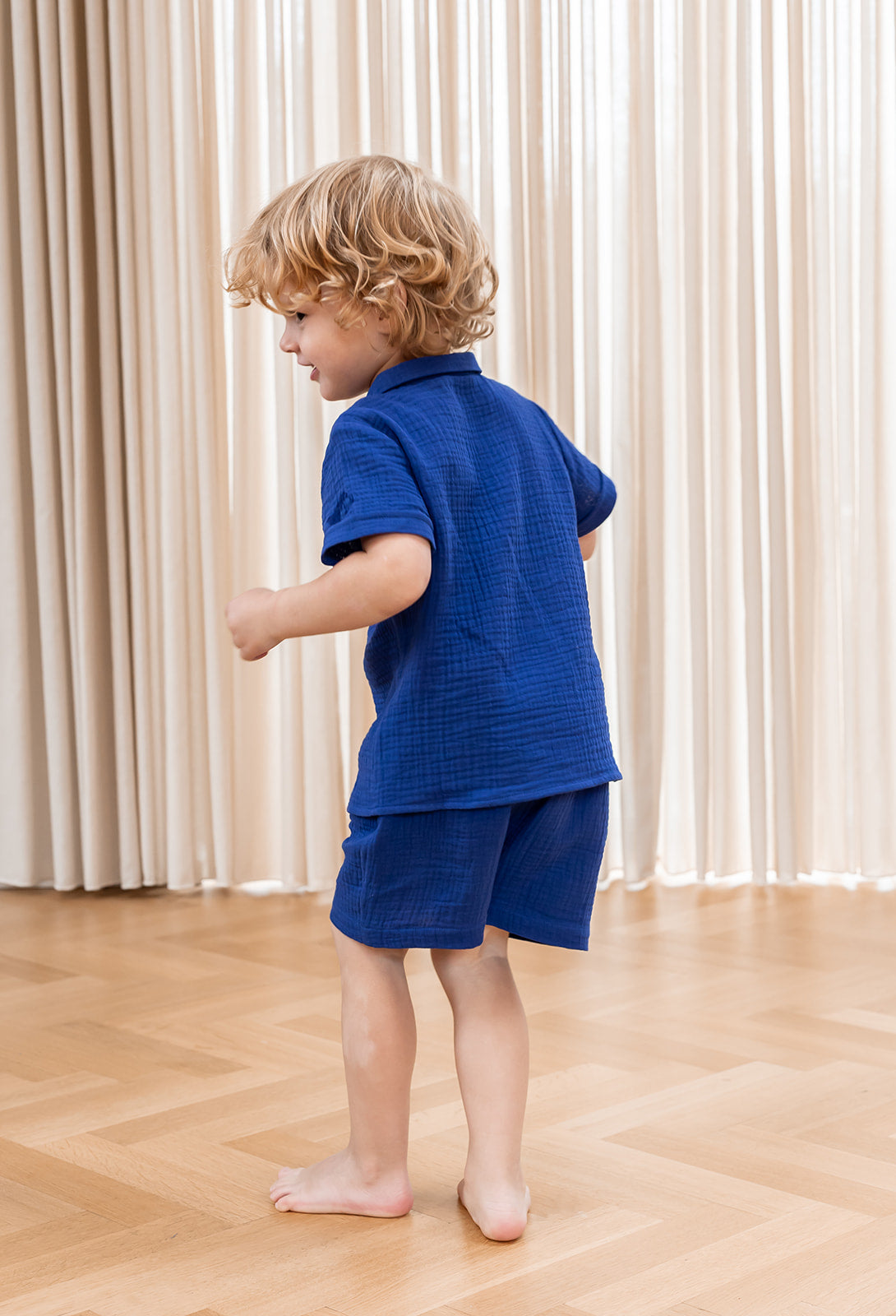 HELLO SHORTS- MAZERINE BLUE