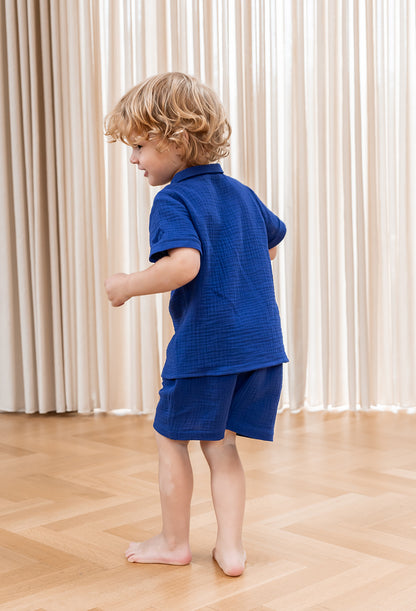 HELLO SHORTS- MAZERINE BLUE