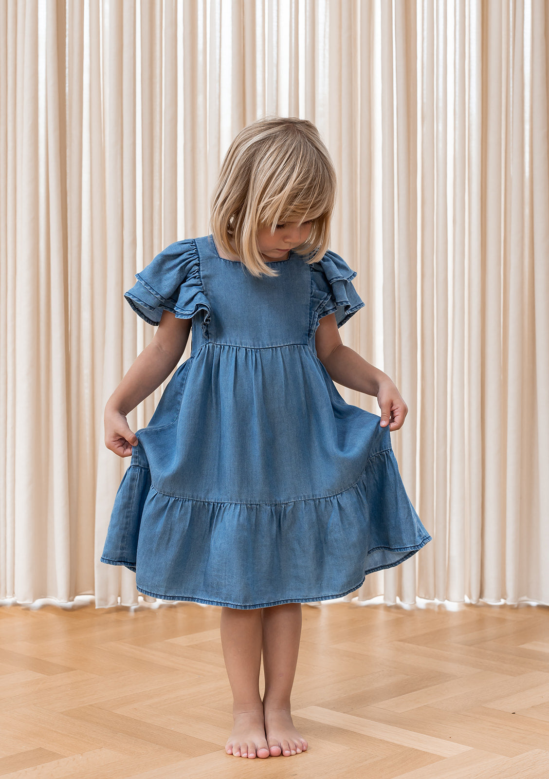 Denim lounge dress sales