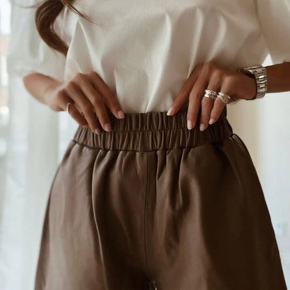 Helen Leather Shorts - Depeche
