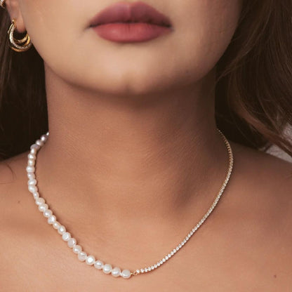 Serenity pearl necklace
